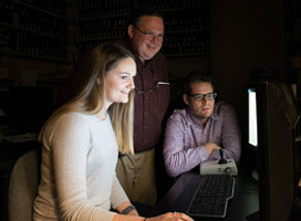 Researchers Blake Butler, PhD, and Stephen Lomber, PhD, are looking at the anatomy underlying sensory enhancements to better understand how the deaf brain transforms and reorganizes itself
