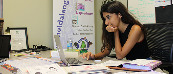 Ashna Ali works to digitize Oneida language children's books