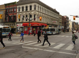 People on Dundas Street in London, Ontario, Image by Ken Lund from Reno, Nevada, USA, CC BY-SA 2.0 <https://creativecommons.org/licenses/by-sa/2.0>, via Wikimedia Commons