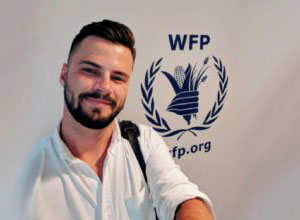 Liam Brown, BA'15, information management officer, emergency operations, UN World Food Programme