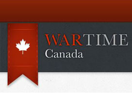 Logo for the Wartime Canada website