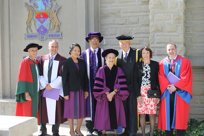 Janice Stein and Western University dignitaries at Convocation 