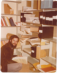 Economics Student doing research in 1970s